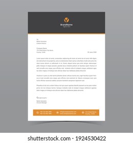 A4 Letterhead Template Vector Design
