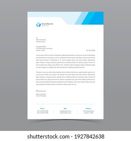 A4 Letterhead Template Vector Design