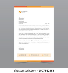 A4 Letterhead Template Vector Design