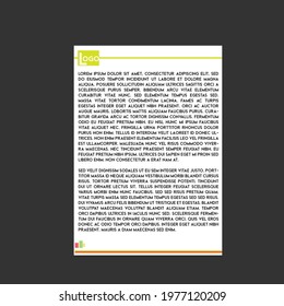 A4 Letterhead Template Vector Design