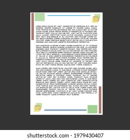 A4 Letterhead Template Vector Design