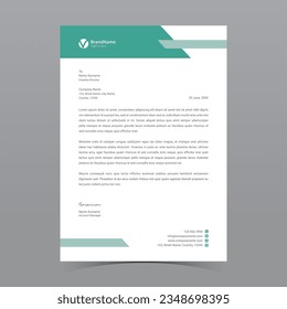 A4 Letterhead Template Vector Design