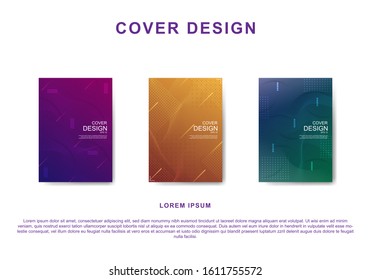 A4 minimal cover design. With abstract geometric modern design. For book, brochure, poster, magazine, catalog etc. Eps 10 vector illustration