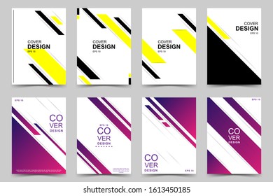 A4 minimal cover design. With abstract geometric modern design. For book, brochure, poster, magazine, catalog etc. Eps 10 vector illustration