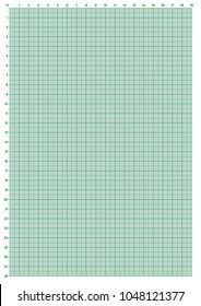 A4 Multi color Millimeter paper. Portrait or Landscape. Incl. centimeter measurement units.