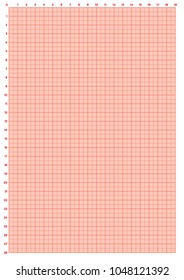 A4 Multi color Millimeter paper. Portrait or Landscape. Incl. centimeter measurement units.