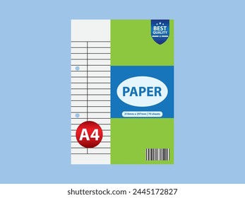 a4 paper package vector, paper document. a4 icon, paper icon, document icon. Illustration can use for infographic, web design, poster. Illustration isolated for graphic and web design.