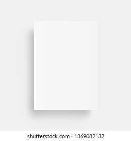 Blank White Book Cover On White Stock Illustration 561139342