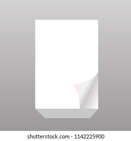 A4 paper sheets mockup. Vector.