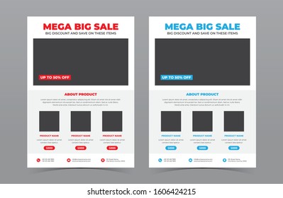 A4 Product Flyer Template Design