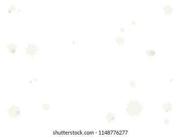 A4 sheet of paper with ink stains