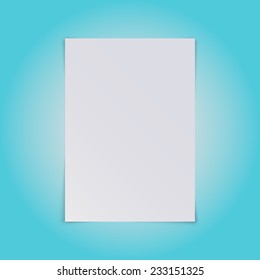 A4 sheet template. Vector illustration.
