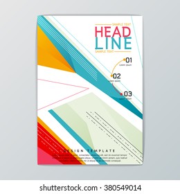 A4 size Abstract Background design, Business Brochure, Template Flyer, booklet, report, Cover, Vector illustration