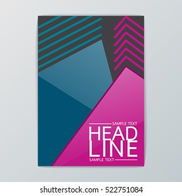 A4 Size, Abstract Cover Background design, Brochure Template, Flyer Layout, Report, booklet-Vector illustration