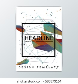 A4 Size, Abstract Cover Background design, Brochure Template, Flyer Layout, Report, booklet-Vector illustration