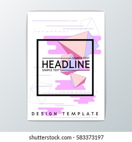 A4 Size, Abstract Cover Background design, Brochure Template, Flyer Layout, Report, booklet-Vector illustration