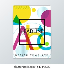 A4 Size, Abstract Cover Background design, Brochure Template, Flyer Layout, Report, booklet-Vector illustration