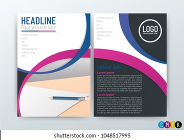 A4 Size, Abstract modern Background design, Brochure, flyer, Corporate, annual report, stationery template-Vector Illustration