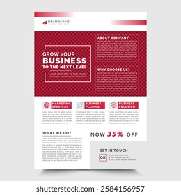 A4 size annual report flyer brochure template cover design business advertisement magazine ads
