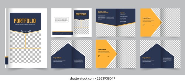 A4 Size Architecture Portfolio Template or Portfolio design