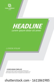 A4 size Book Cover Template for Annual Report Magazine Design