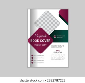 A4 size book cover template for annual report, magazine, booklet, proposal, portfolio, brochure, poster