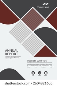 A4 size book cover template for annual report, magazine, booklet, proposal, portfolio, brochure, poster
