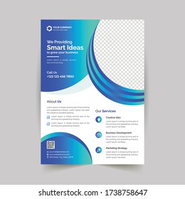 A4 Size Corporate Flyer Design with all editable source file and properly organised layers that helps you to edit easily.