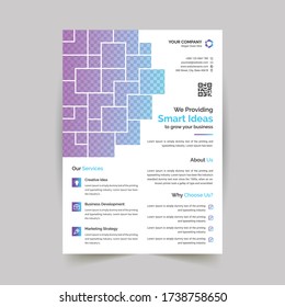 Diseño de volante corporativo de tamaño A4 con todo archivo de código fuente editable y capas correctamente organizadas que le ayudan a editar fácilmente.
