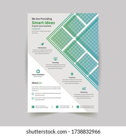 A4 Size Corporate Flyer Design with all editable source file and properly organised layers that helps you to edit easily.