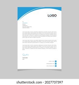 A4 Size Elegant letterhead template design in minimalist style