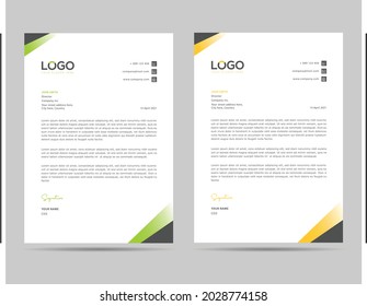 A4 Size Elegant letterhead template design in minimalist style