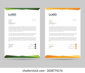 A4 Size Elegant letterhead template design in minimalist style