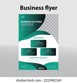  A4  size flyer and  Business abstract vector template. Easy editable flyer. Cover or modern layout, geometric shapes for tech creative flyer, market with light background.  