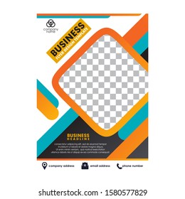 A4 size flyer design illustation vector template