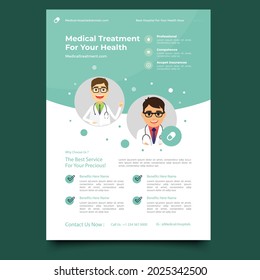 A4 size flyer , medical treatment for health