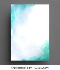 A4 size flyer watercolor background poster vector illustration