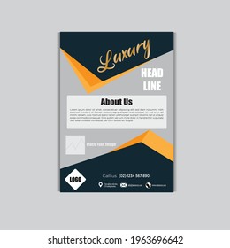 Luxus-Flyer-Vorlagen im Format A4 für Unternehmen, soziale Medien usw.
