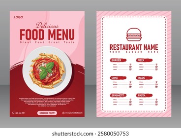 A4 Size Plate Food Menu Poster or Flyer For Restaurant and Marketing Purposes, Food Banner, Food Flyer, Food Poster, Restaurant Poster, Restaurant Banner, Restaurant Flyer