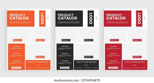 A4 size product catalog flyer design, Marketing vector catalogue, sell sheet, and price list design