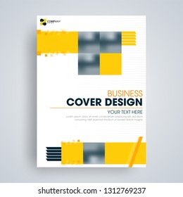 A4 size template, flyer or cover design for business or corporate sector.
