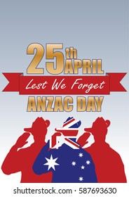 A4 sized ANZAC day poster. Australian New Zealand Army Corp. Commemorating the soldiers on April 25th.