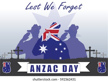 A4 Sized Anzac Day Poster Australian Stock Vector (Royalty Free ...