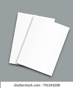 A4 Sized Vector Frame Poster Blank Paper Mockup.