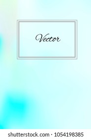 A4 Stylish Cover with Smooth Blue and Violet Gradient Background and Text