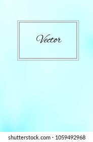 A4 Stylish Cover with Smooth Blue and Violet Gradient Background and Text
