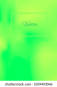 A4 Stylish Cover with Smooth Blue, Green and Yellow Gradient Background and Text