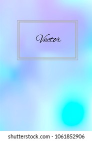 A4 Stylish Cover with Smooth Blue and Violet Gradient Background and Text