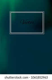 A4 Stylish Cover with Smooth Blue, Green, Pink and Brown Gradient Background and Text