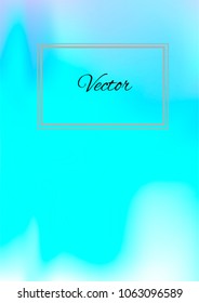 A4 Stylish Cover with Smooth Blue and Violet Gradient Background and Text
